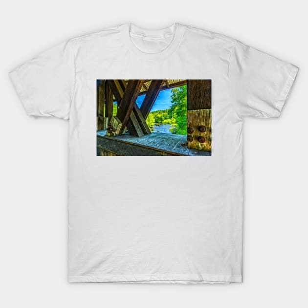 Contoocook Covered Bridge T-Shirt by Gestalt Imagery